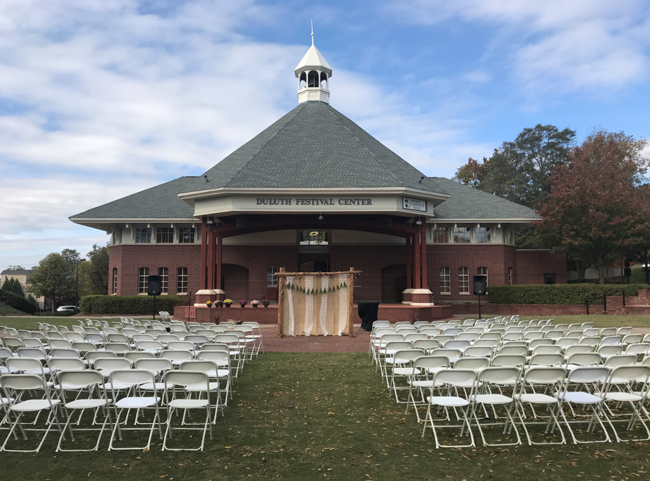 Amphitheater Set For Ceremony