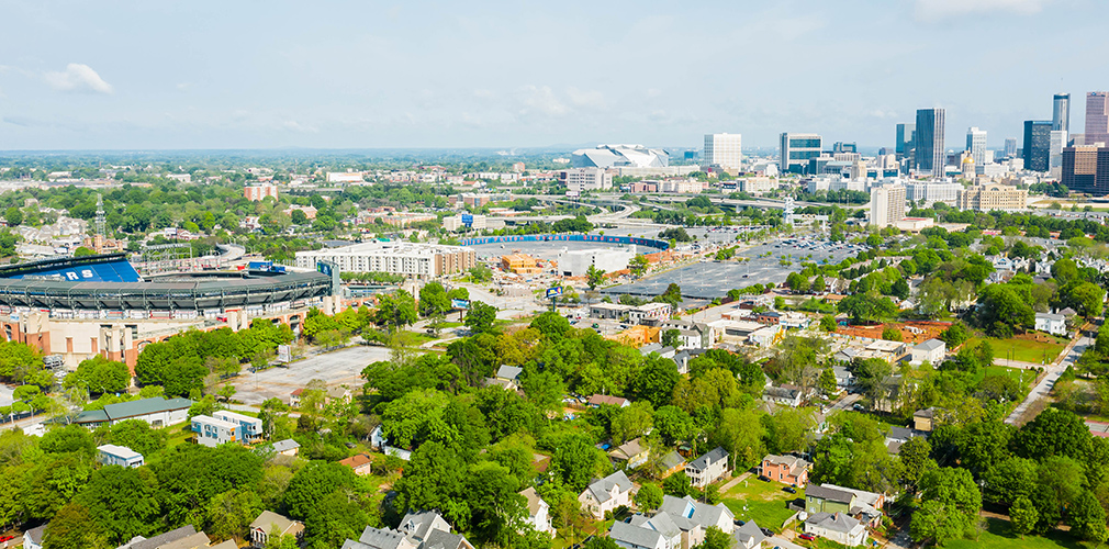 040920 Summerhill Drone Downtown Skyline 1