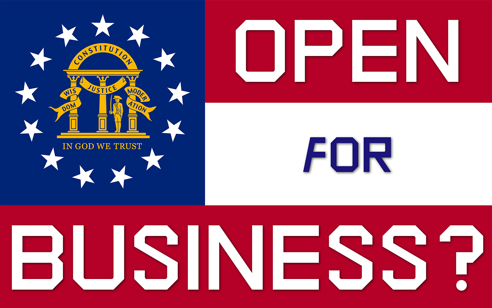 Open For Business Graphic