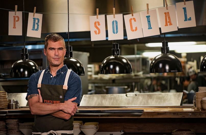 FUN AND GAMES: Chef Hugh Acheson leads the kitchen at the Battery's new Punch Bowl Social 
Photo credit: Courtesy Punch Bowl Social